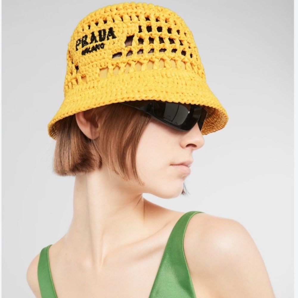 Prada Yellow Bucket Hat - Picture 5 of 5